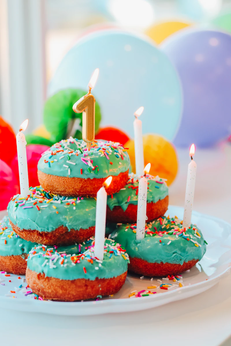 Kids birthday party with colorful decoration